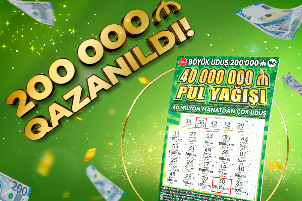 Azərbaycan ani lotereyaları tarixində ən böyük UDUŞ